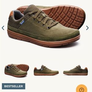 LEMS Chillum SPRUCE Barefoot Shoes Women’s Size 8/ Men’s Size 6.5 Green Brown